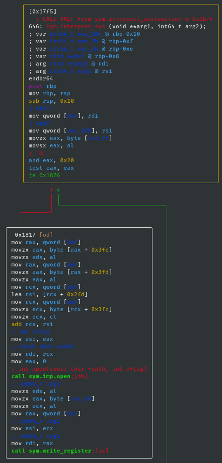 interpret_sys open